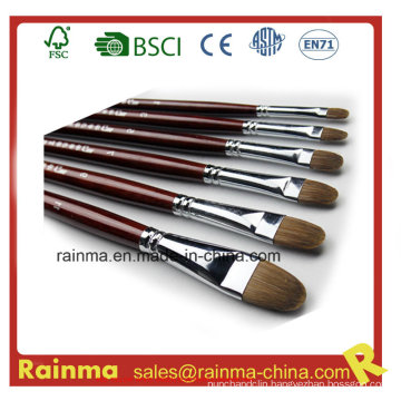 High Quality Paint Brush with Filbert Head Nylon Hair